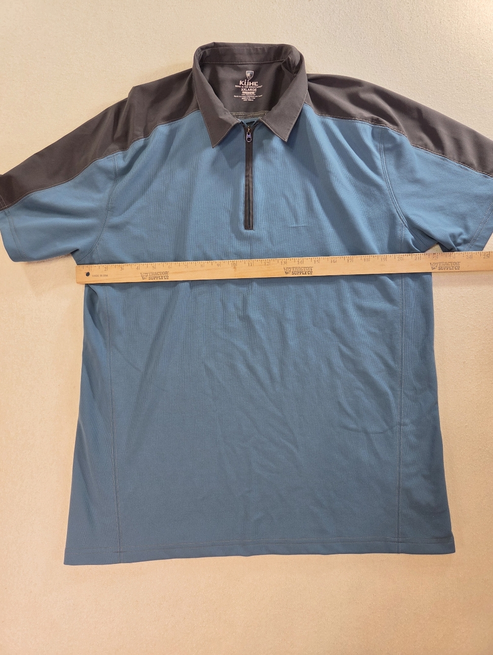 KUHL Shadow Polo XXL Blue Performance Shirt - Picture 4 of 7